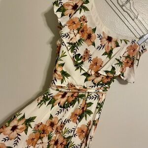 Floral Print Women's Romper